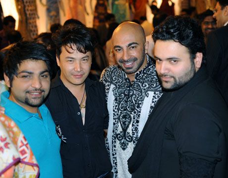 Ali Xeeshan, Mohsin Ali, HSY & Fahad Hussayn at Lawn Exhibition