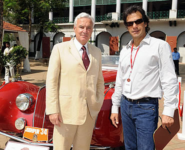 Imran Khan and CEO of Cartier Intl Bernard Fornas