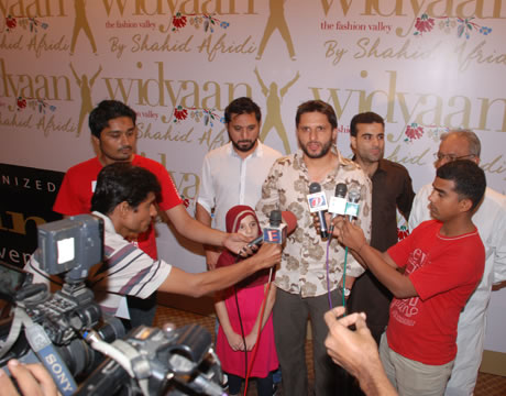 Launch of Widyaan - The Fashion Valley by Shahid Afridi
