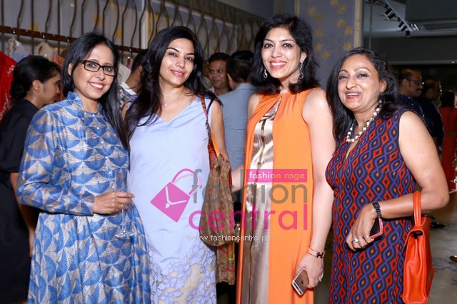 Anju Modi with some guests at her Store Launch