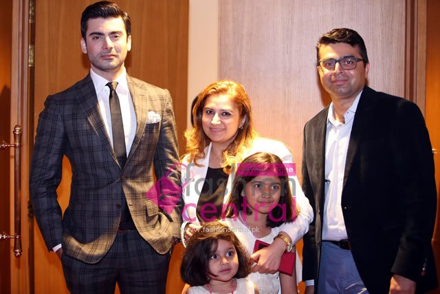 Fawad A Khan Sana Salman CEO IFF Head Finance IFF Salman Masood with children Imman and Hiba