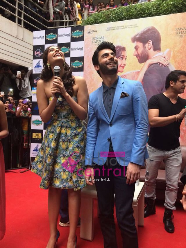 Promotion Khoobsurat by Fawad and Sonam across India