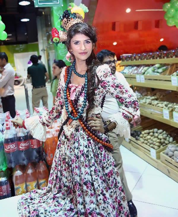 Model at Launch of Faridâ€™s Supermarket