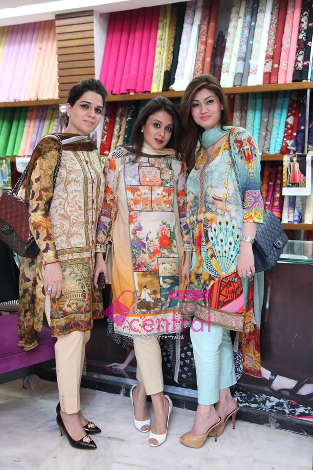 Saadia Asad Lawn Collection Launched Images