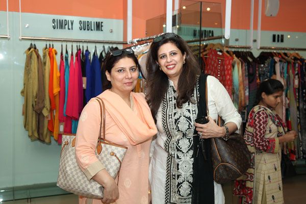 Shazia and Ayesha at Launch of Impressions by Urooj