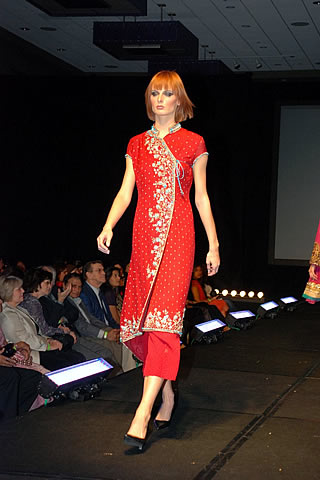Pakistani Fashion Designers Nickie Nina at Fashion Show in Chicago