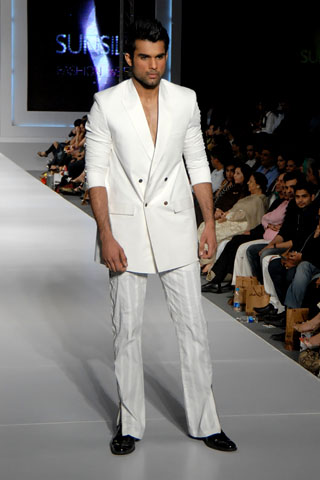 Pakistani Designer Adnan Pardesy at PFDC Sunsilk Fashion Week 2011 Lahore