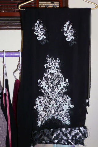 Embroidered dresses by Marjaan