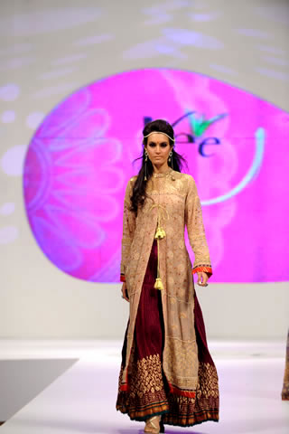 Nadia Hussain modeled for Deepak Perwani
