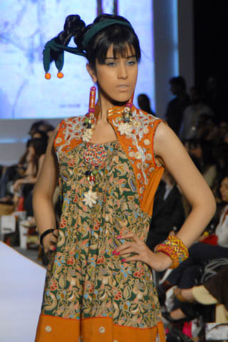Pakistani Designer Fnk Asia at PFDC Sunsilk Fashion Week 2011 Lahore