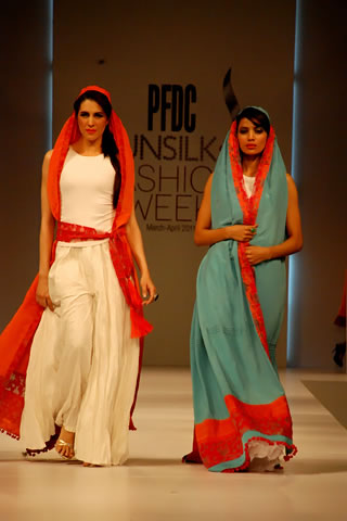Pakistani Designer Sara Shahid at PFDC Sunsilk Fashion Week 2011 Lahore