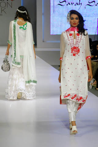 Pakistani Designer Sarah Salman at PFDC Sunsilk Fashion Week 2011 Lahore