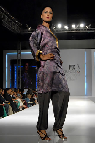 Pakistani Designer Yahsir Waheed at PFDC Sunsilk Fashion Week 2011 Lahore