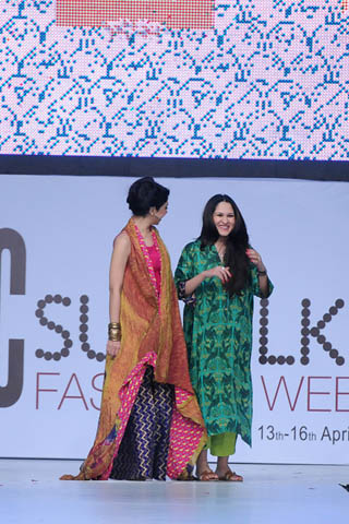 Sania Maskatiya & Kiran at PFDC Sunsilk Fashion Week 2012 Day 4