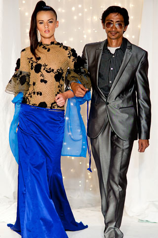 Azim Khan at London Fashion Week 2011