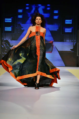 Bina Sultan at Karachi Fashion Week 2011, Latest Collection by BNS