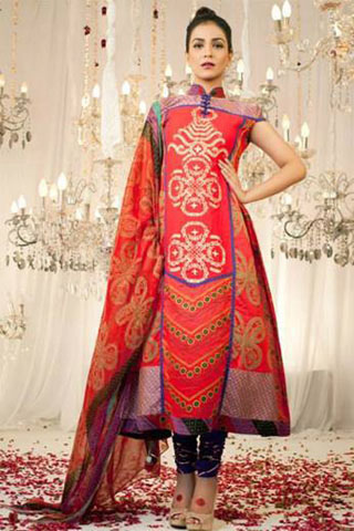 2013 Latest Eid Dresses by Shariq Textiles