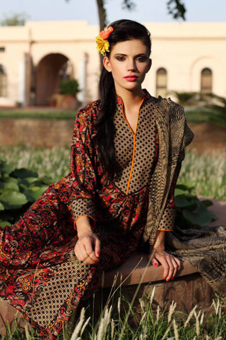 Pareesa Lawn Mid-Summer Collection 2013 by ChenOne
