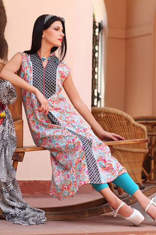 Pareesa Lawn Mid-Summer Collection 2013 by ChenOne