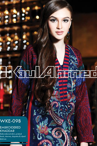 Gul Ahmed Embroidered Khaddar Collection