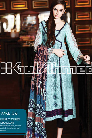 Embroidered Khaddar Collection 2013 by Gul Ahmed