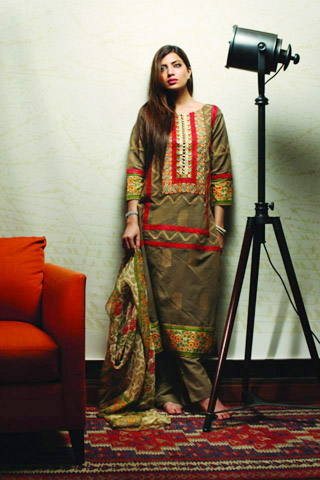 Fashion Band Khaadi Handwoven Silk Cotton 2013