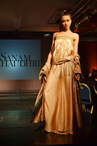 Sanam Chaudhri at Pakistan Fashion Extravaganza London 2013