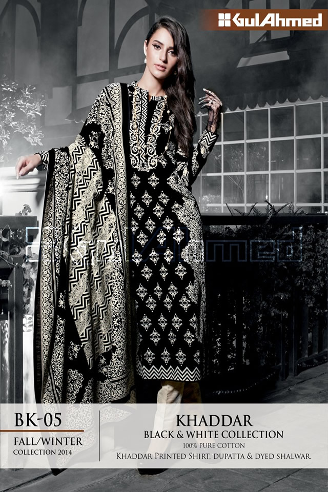 Black and White Gul Ahmed 2014 Collection