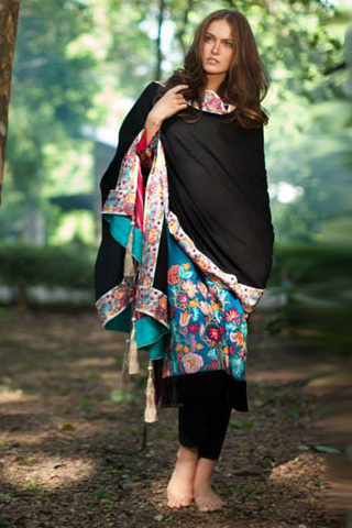 Latest Collection by LSM House of Zunn Shawl 2013