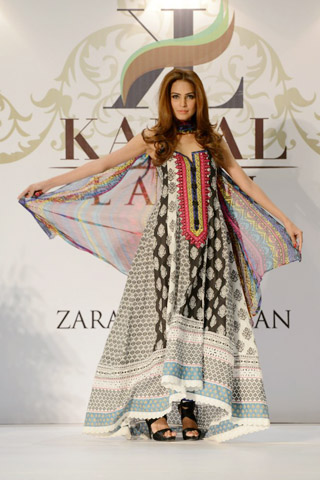 Kamal Summer Lawn 2013 by Zara Shahjahan Fashion Showcase in Karachi