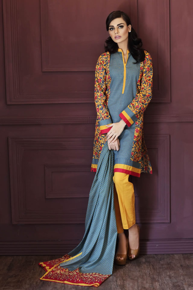 Unstitched Latest Khaadi 2014 Collection