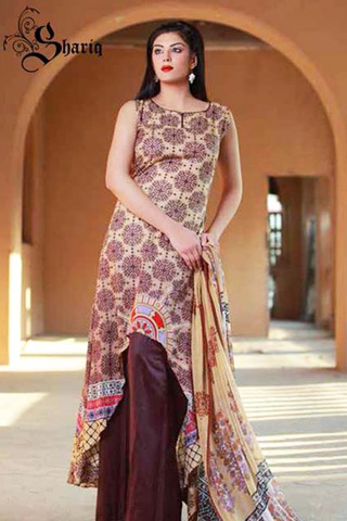 Shariq Textiles Spring 2014 Libas Crinkle Lawn Collection