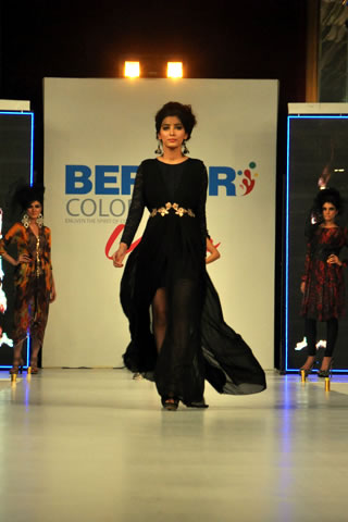 Fahad Hussayn Latest Berger Color Vogue Fashion Show 2013 Collection
