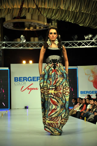Fahad Hussayn 2013 Berger Color Vogue Fashion Show Collection