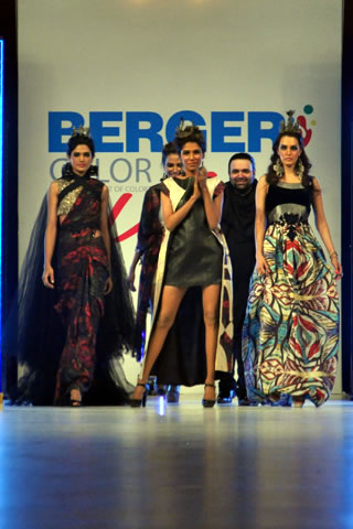 Latest Berger Color Vogue Fashion Show 2013 Fahad Hussayn Collection