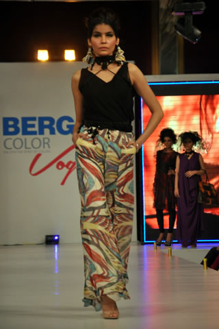 Fahad Hussayn Latest 2013 Berger Color Vogue Fashion Show Collection