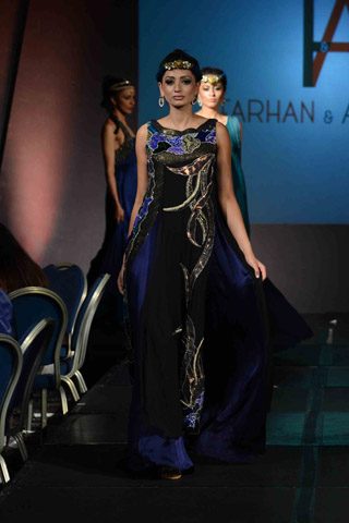 Latest Farhan & Ambreen Pakistan Fashion Extravaganza London Collection 2013