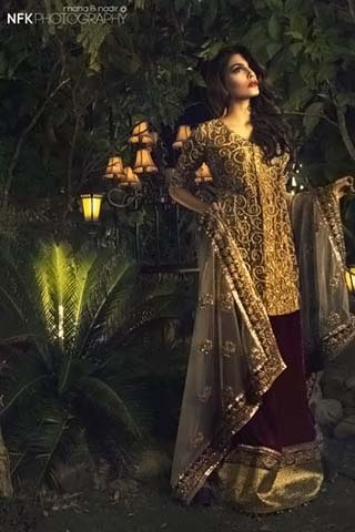 PERSHE by Kauser Humayun Formal Collection 2014, Winter Dresses