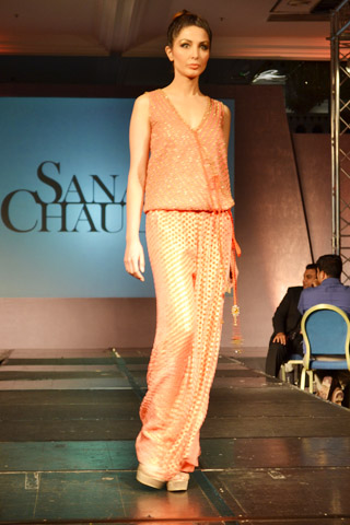 Sanam Chaudhri at Fashion Extravaganza London 2013