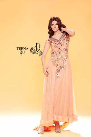 Teena by Hina Butt Formal Dresses 2014, Latest Formal Dresses