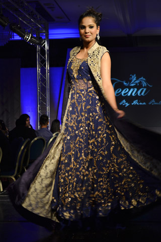 Teena by Hina Butt at Pakistan Fashion Extravaganza London 2013