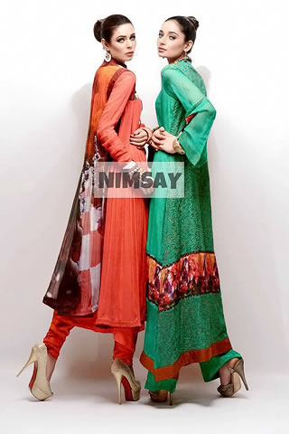 Colorful Eid Collection 2013 by Nimsay, Eid Dresses 2013