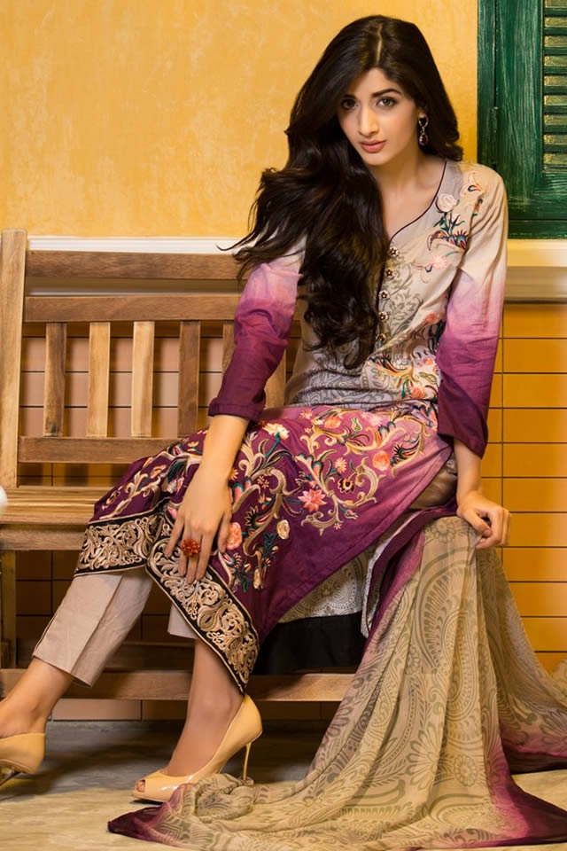2015 Signature Eid Lawn Al Zohaib Mahiymaan Summer Collection Images