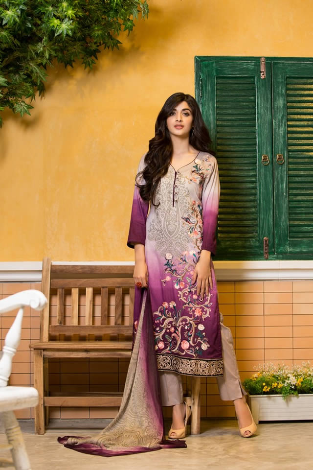 2015 Signature Eid Lawn Al Zohaib Mahiymaan Casual Collection Pictures