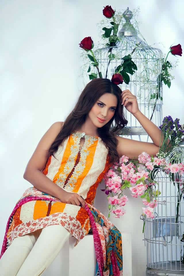 Summer Lawn Prints 2015 Ayesha Somaya Formal Dresses Pics
