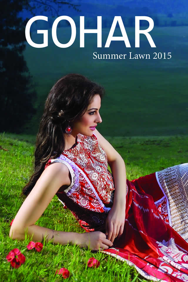 2015 Summer Lawn Gohar Textiles SS Collection