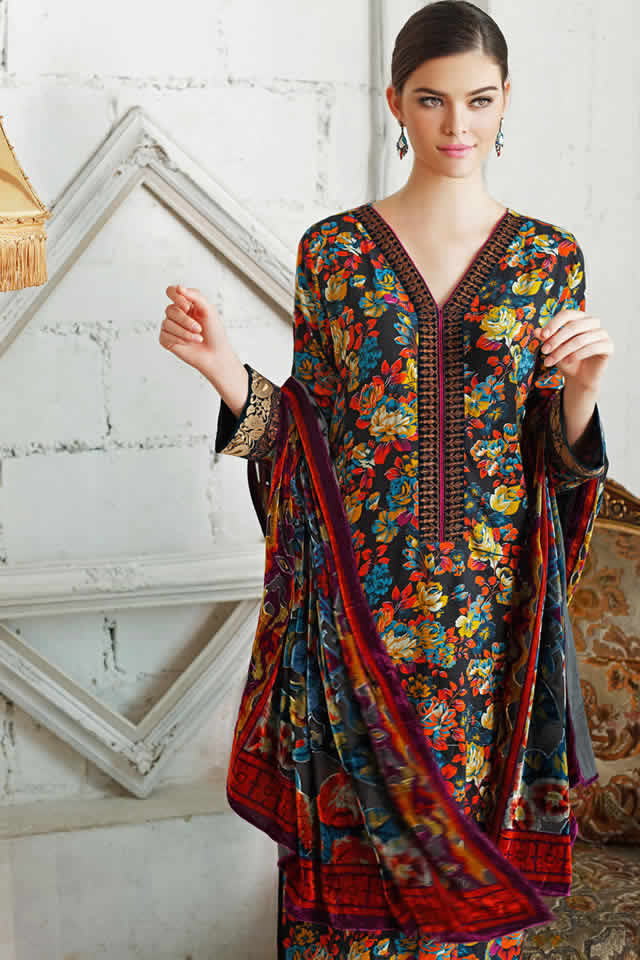 Gul Ahmed Winter collection 2015 Pictures