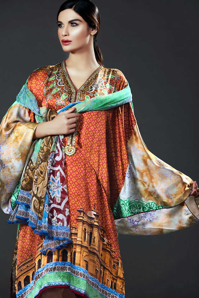 Gul Ahmed Winter Dresses collection 2016 Pics