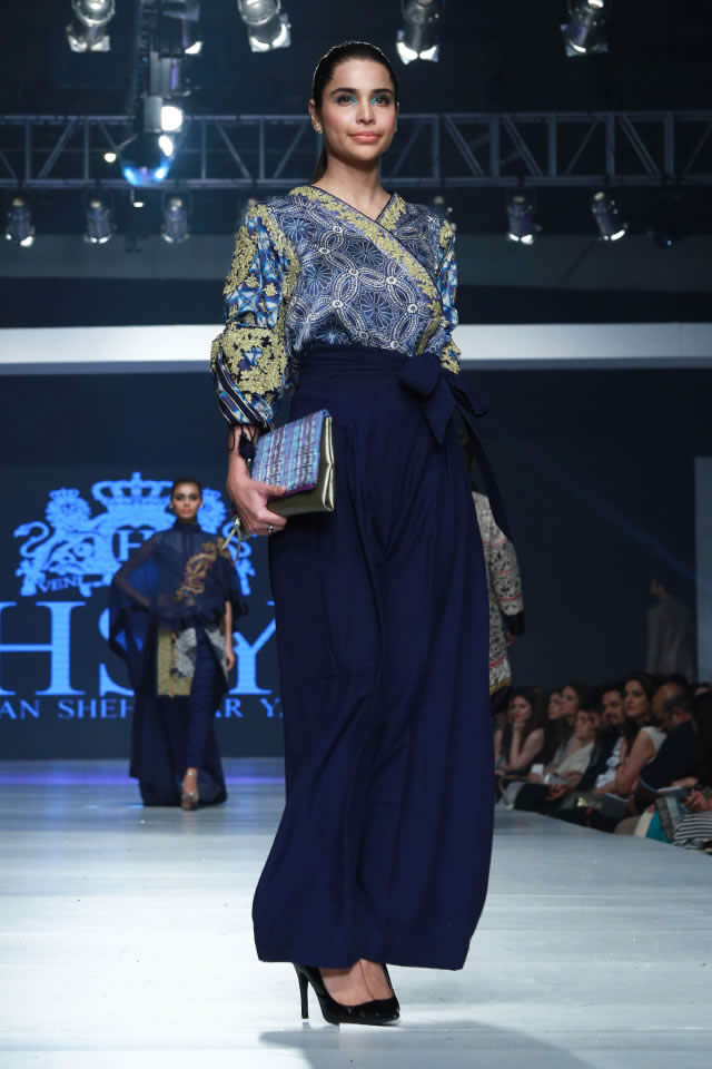 2015 Latest PFDC Sunsilk Fashion Week HSY INK Collection