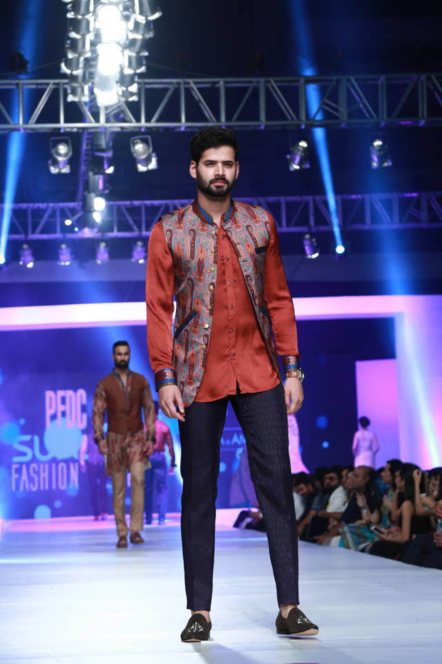 2015 PFDC Sunsilk Fashion Week Huma and Amir Adnan Collection